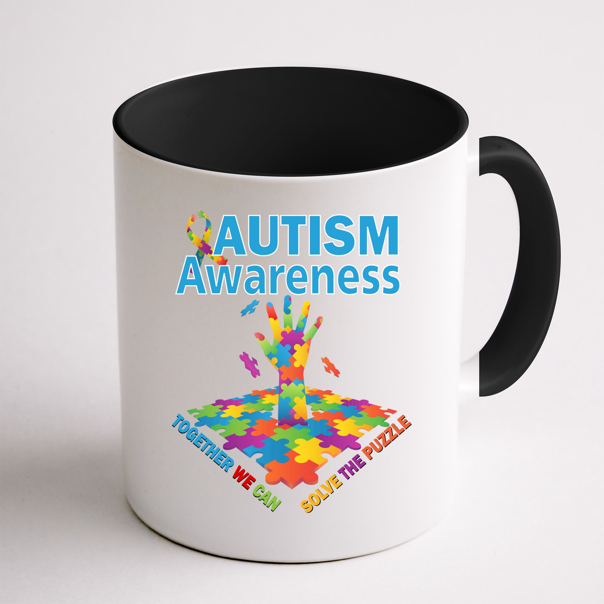  Autism Together We Can Solve The Puzzle Mug