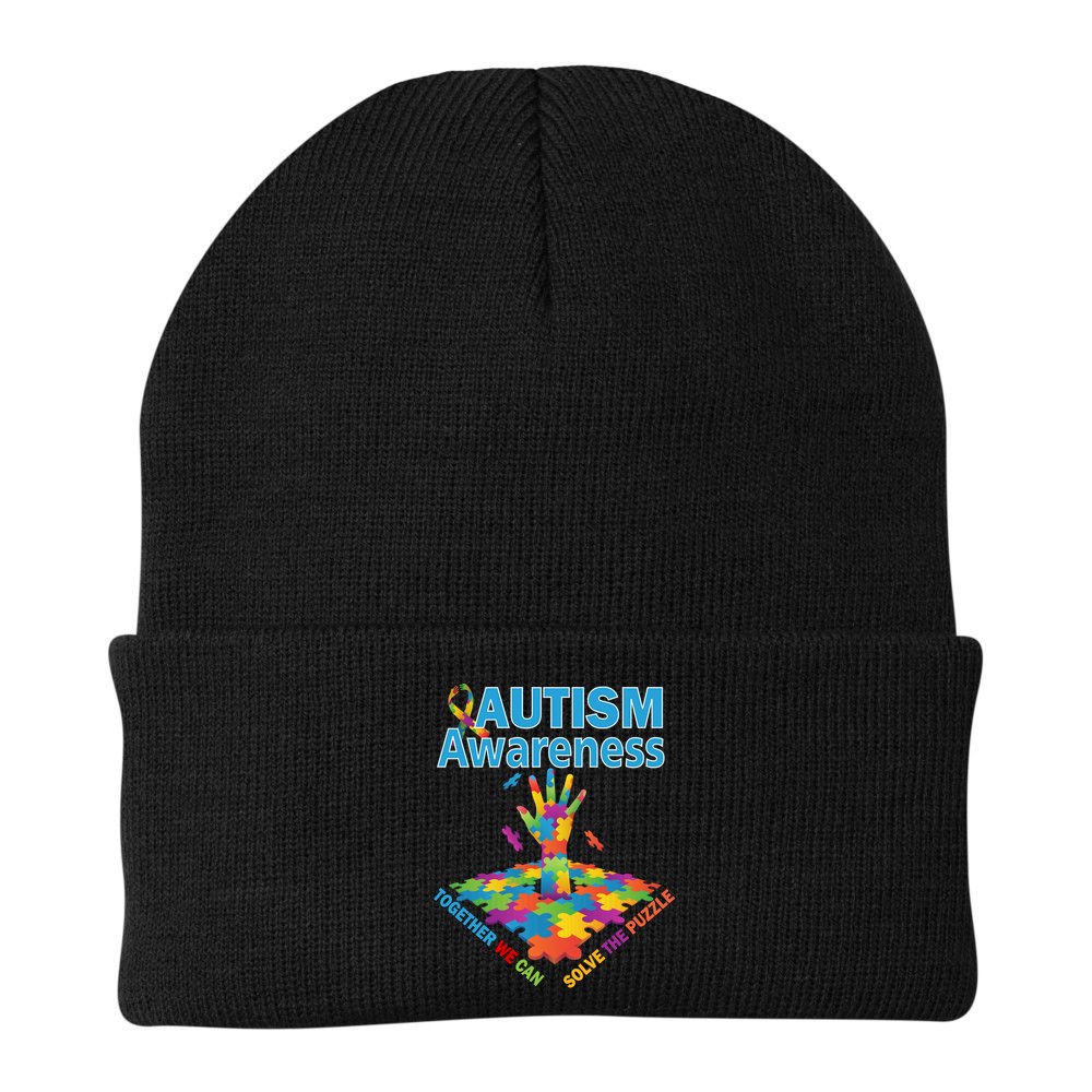  Autism Together We Can Solve The Puzzle Beanie