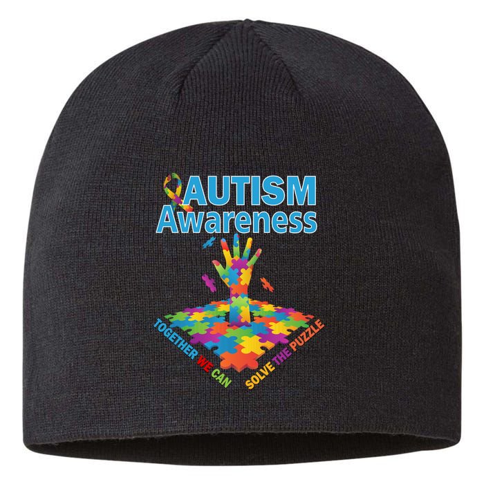  Autism Together We Can Solve The Puzzle Sustainable Beanie