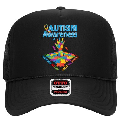  Autism Together We Can Solve The Puzzle Trucker Hat