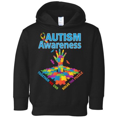 Autism Together We Can Solve The Puzzle Toddler Hoodie