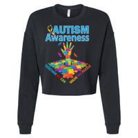  Autism Together We Can Solve The Puzzle Cropped Pullover Crew