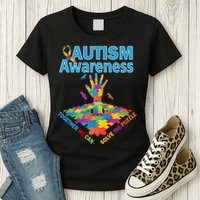  Autism Together We Can Solve The Puzzle Womens T-Shirt