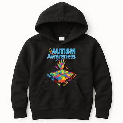  Autism Together We Can Solve The Puzzle Kids Hoodie