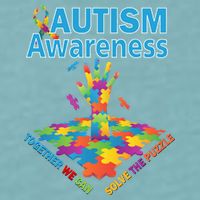  Autism Together We Can Solve The Puzzle Sueded Cloud Jersey T-Shirt