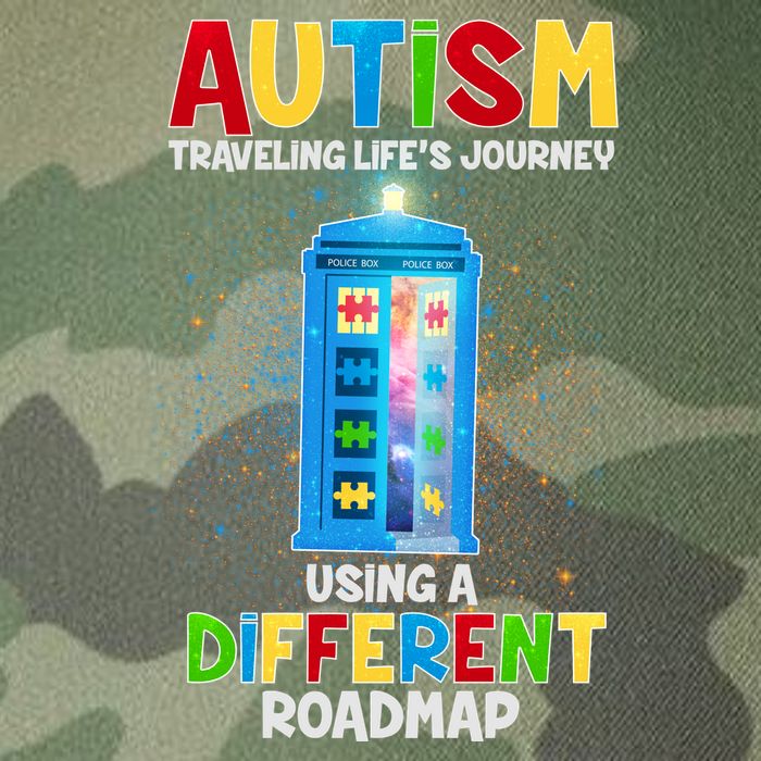 Autism Using a Different Road Map Legacy Tie Dye Trucker Hat