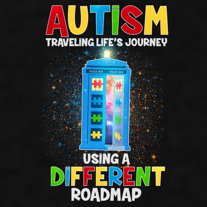 Autism Using a Different Road Map Ladies PosiCharge Tri-Blend Wicking Tank
