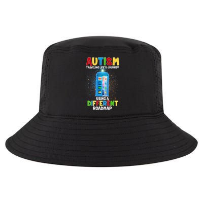 Autism Using a Different Road Map Cool Comfort Performance Bucket Hat