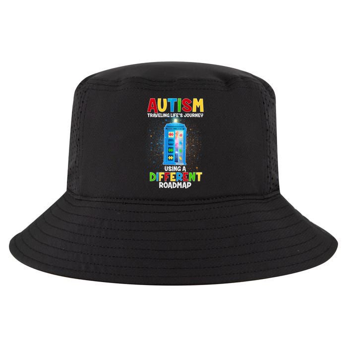 Autism Using a Different Road Map Cool Comfort Performance Bucket Hat