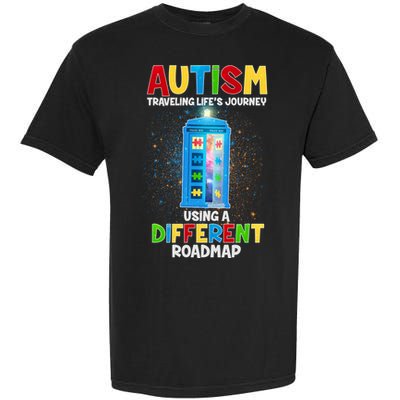 Autism Using a Different Road Map Garment-Dyed Heavyweight T-Shirt