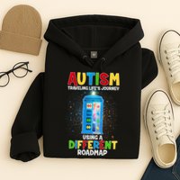 Autism Using a Different Road Map Hoodie
