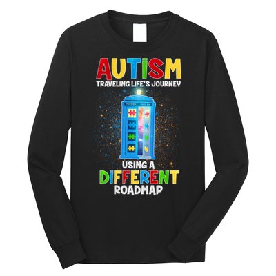 Autism Using a Different Road Map Long Sleeve Shirt