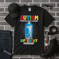 Autism Using a Different Road Map Tall T-Shirt