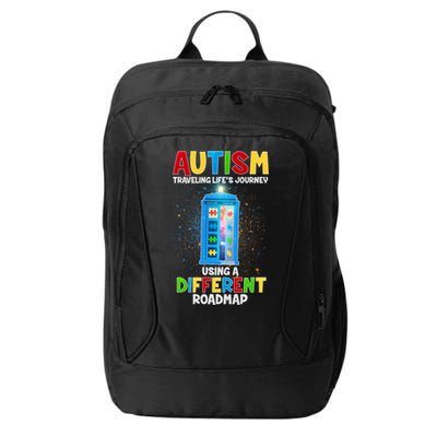 Autism Using a Different Road Map City Backpack
