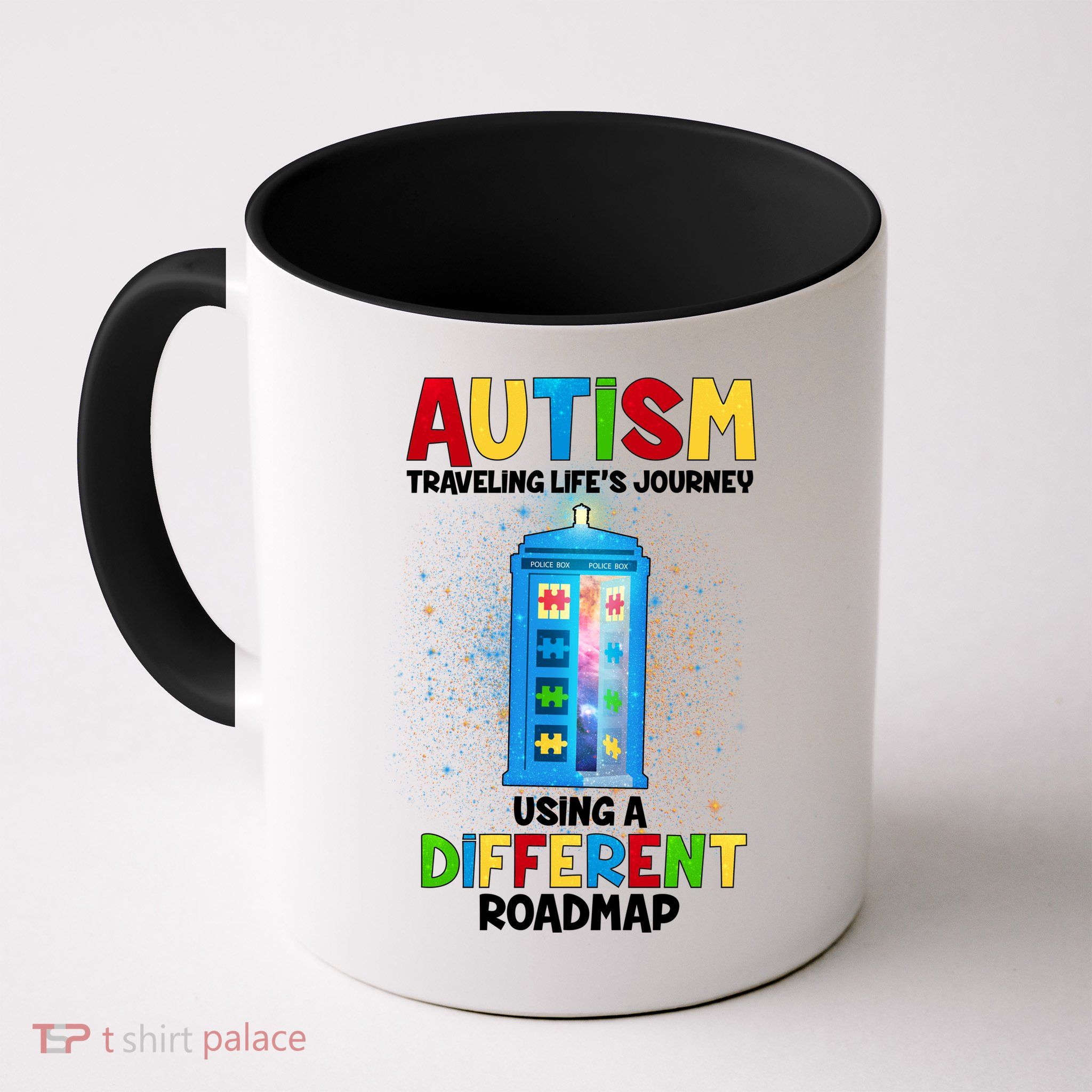 Autism Using a Different Road Map Coffee Mug