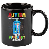 Autism Using a Different Road Map 11oz C Handle Ceramic Mug
