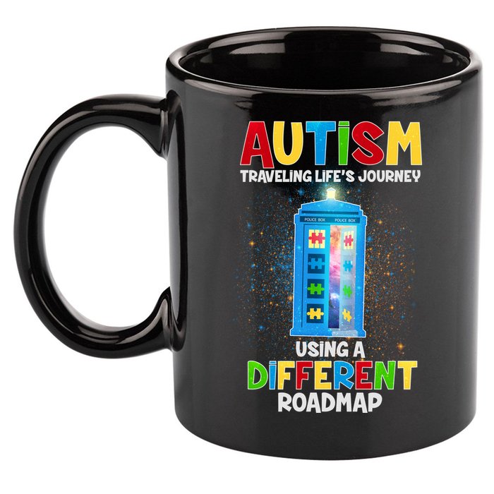 Autism Using a Different Road Map 11oz C Handle Ceramic Mug