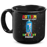 Autism Using a Different Road Map 15oz Campfire Ceramic Mug