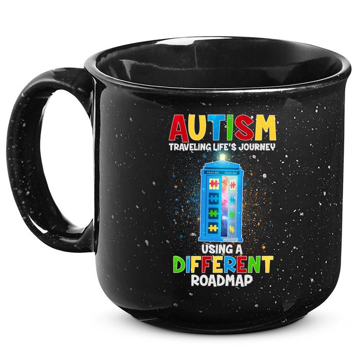 Autism Using a Different Road Map 15oz Campfire Ceramic Mug