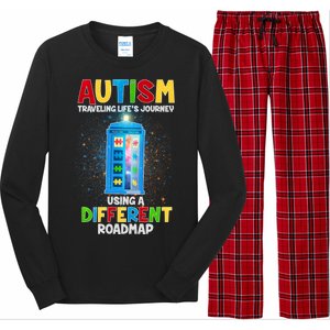 Autism Using a Different Road Map Long Sleeve Pajama Set