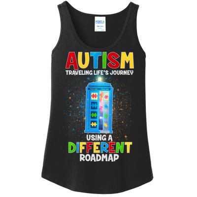 Autism Using a Different Road Map Ladies Essential Tank