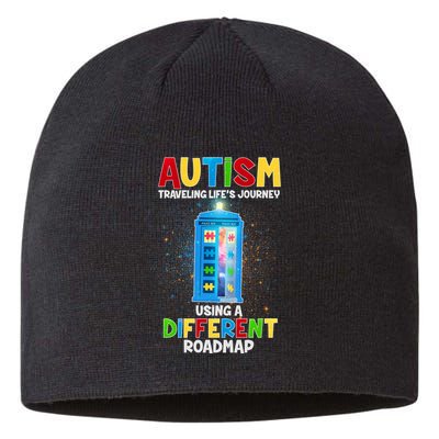 Autism Using a Different Road Map Sustainable Beanie