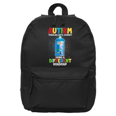Autism Using a Different Road Map 16 in Basic Backpack