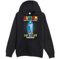 Autism Using a Different Road Map Premium Pullover Hoodie