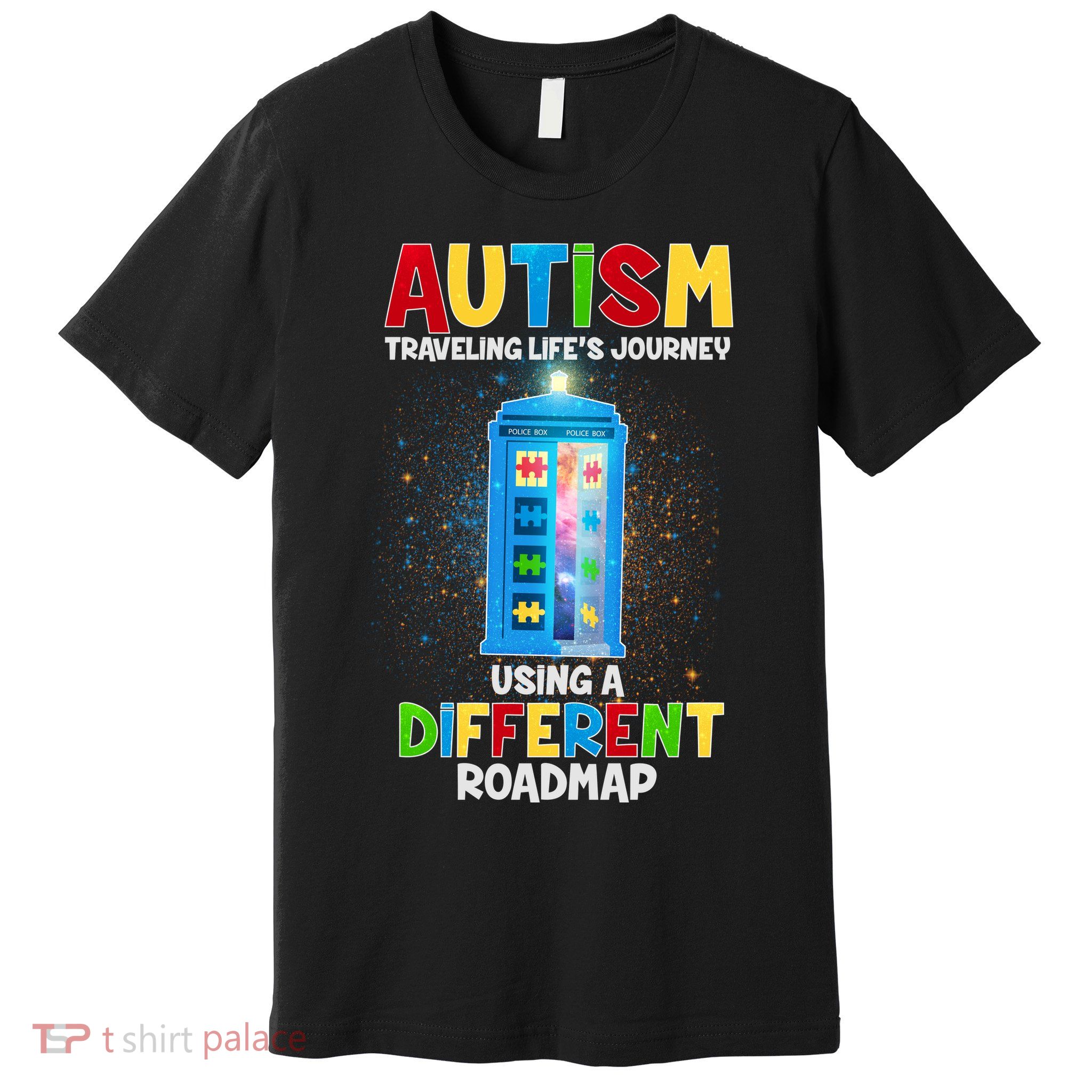 Autism Using a Different Road Map Premium T-Shirt