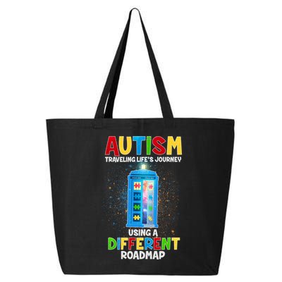 Autism Using a Different Road Map 25L Jumbo Tote