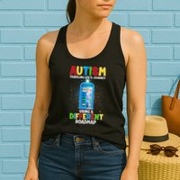 Autism Using a Different Road Map Womens Tank Top