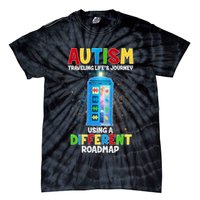 Autism Using a Different Road Map Tie-Dye T-Shirt