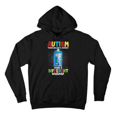 Autism Using a Different Road Map Tall Hoodie
