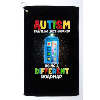 Autism Using a Different Road Map Golf Towel