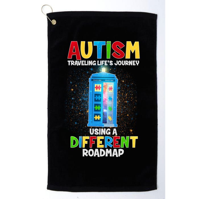 Autism Using a Different Road Map Golf Towel