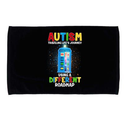 Autism Using a Different Road Map Microfiber Hand Towel