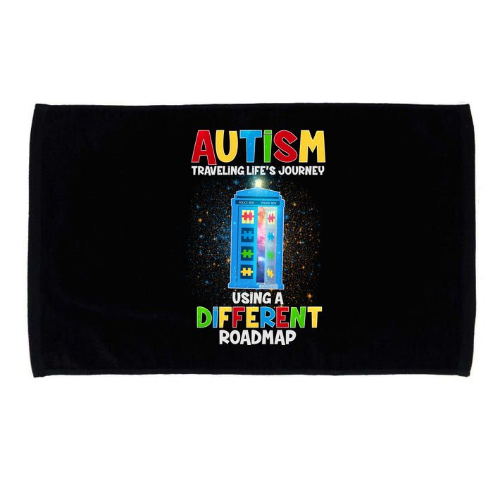 Autism Using a Different Road Map Microfiber Hand Towel