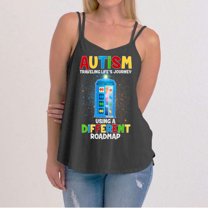 Autism Using a Different Road Map Women's Strappy Tank