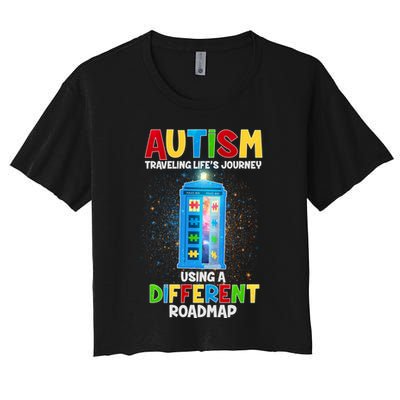 Autism Using a Different Road Map Crop Top