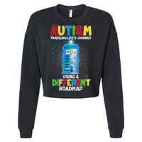 Autism Using a Different Road Map Cropped Pullover Crew