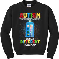 Autism Using a Different Road Map Kids Sweatshirt