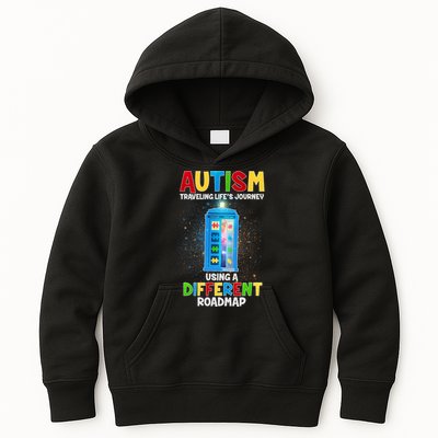 Autism Using a Different Road Map Kids Hoodie