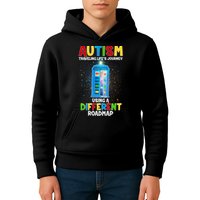 Autism Using a Different Road Map Kids Hoodie