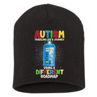 Autism Using a Different Road Map Short Acrylic Beanie