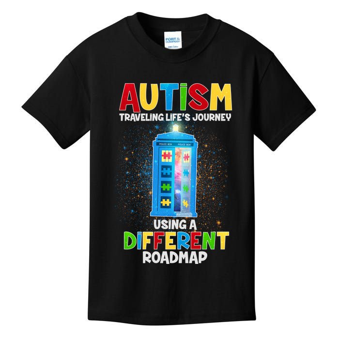 Autism Using a Different Road Map Kids T-Shirt