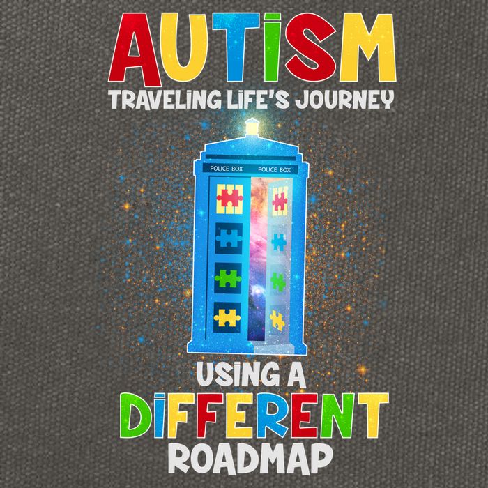 Autism Using a Different Road Map Cotton Canvas Backpack