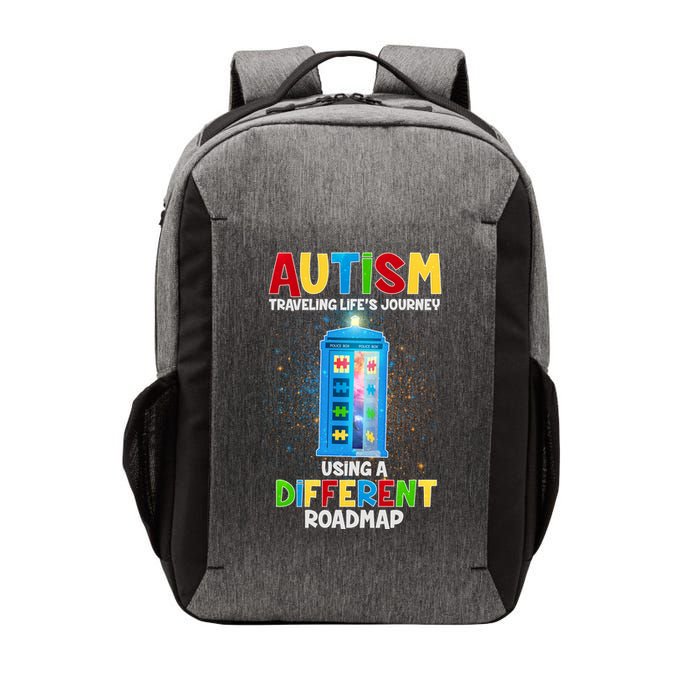 Autism Using a Different Road Map Vector Backpack