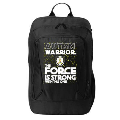 Autism Warrior The Force Is Strong With This One City Backpack