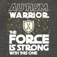 Autism Warrior The Force Is Strong With This One Vector Backpack