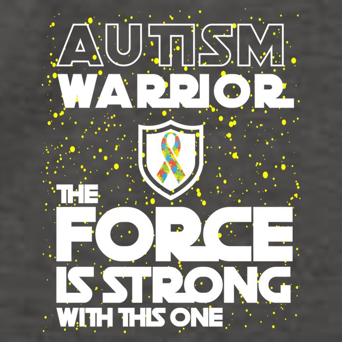 Autism Warrior The Force Is Strong With This One Vector Backpack
